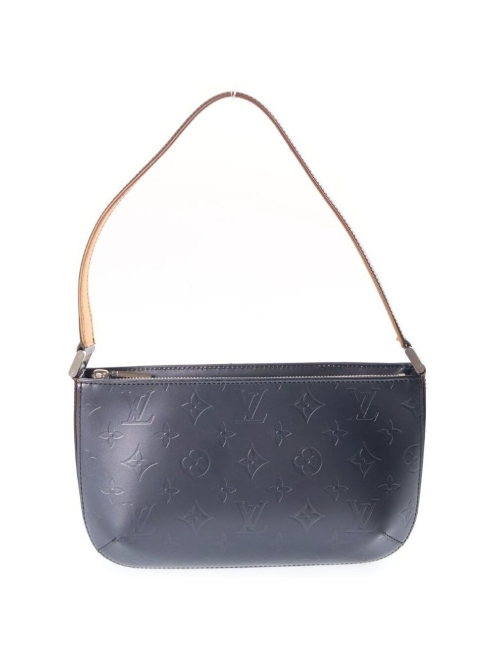 Louis Vuitton Monogram Matte Fowler Mini Bag Metallic Gray Leather Silver